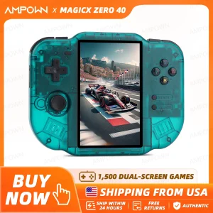Consola de videojuegos AMPOWN ZERO 40, pantalla multitáctil IPS de 4 pulgadas, Android A133P, compatible con Wifi, Bluetooth, Motor de vibración Magicx Zero40