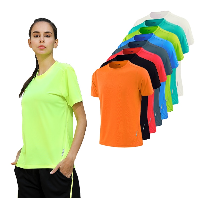 Women's Quick Dry Short Sleeve Slim Sports T-Shirt - Imagen 3