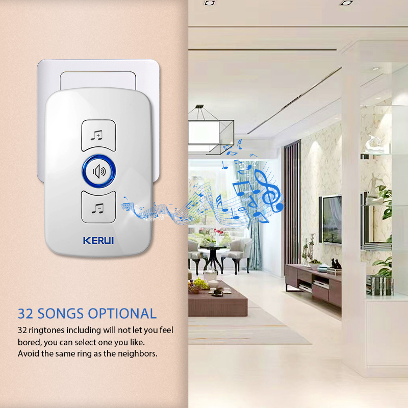 Songs Optional Waterproof Wireless Smart Doorbell - Imagen 5