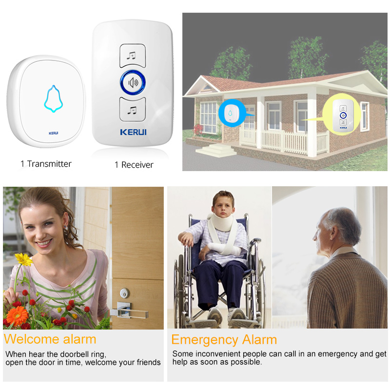 Songs Optional Waterproof Wireless Smart Doorbell - Imagen 7