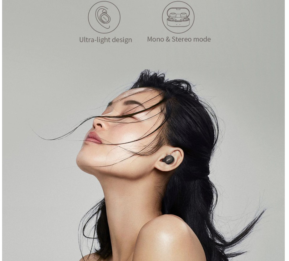 Dual Microphone Bluetooth Earphones with Charging Box - Imagen 3