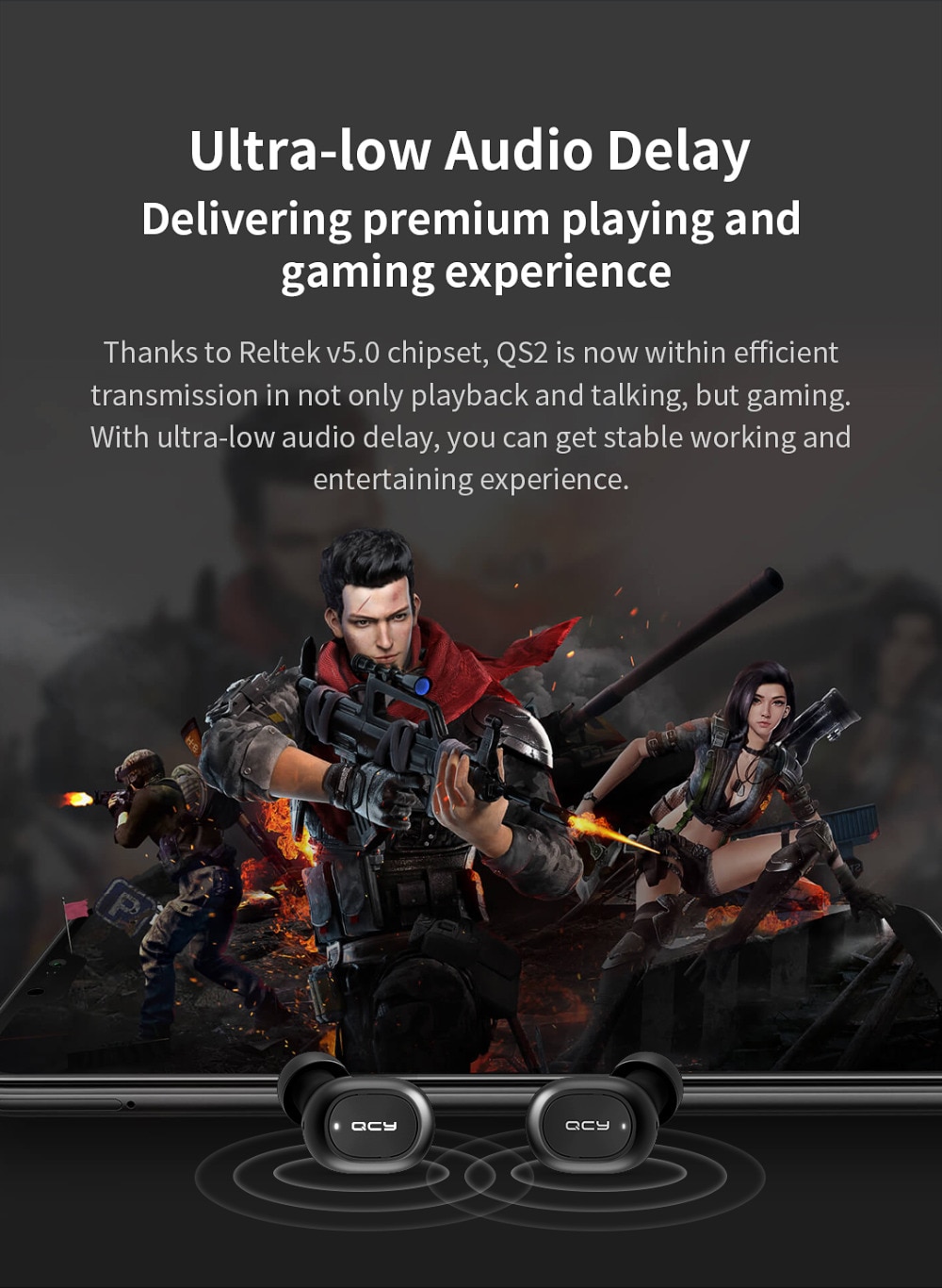 Dual Microphone Bluetooth Earphones with Charging Box Dual Microphone Bluetooth Earphones with Charging Box