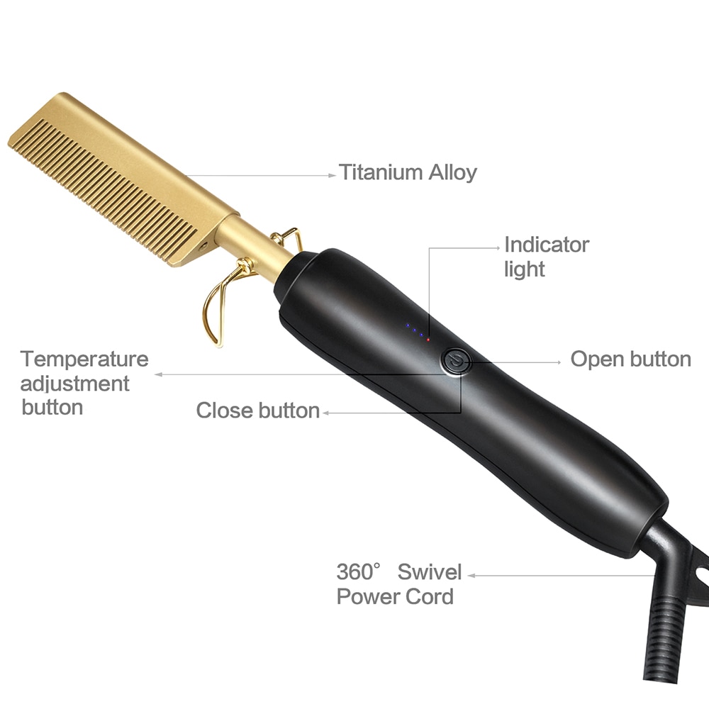 Hair Straightener Heat Comb - Imagen 4