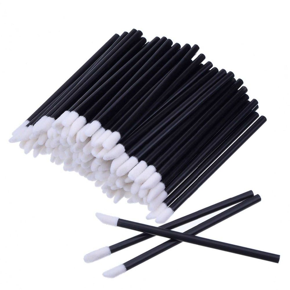Black and White Disposable Lipgloss Brush 50 Pcs Set Black and White Disposable Lipgloss Brush 50 Pcs Set