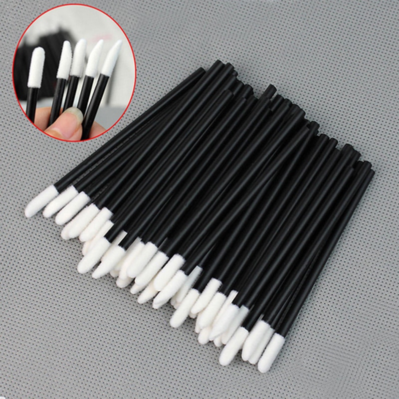 Black and White Disposable Lipgloss Brush 50 Pcs Set Black and White Disposable Lipgloss Brush 50 Pcs Set